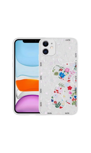 Apple iPhone 11 Kılıf Desenli Sert Silikon Zore Mumila Kapak