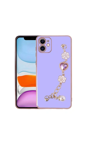 Apple iPhone 11 Kılıf El Tutamaçlı Kamera Korumalı Zore Taka Silikon Kapak