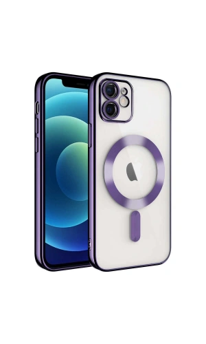 Apple iPhone 11 Kılıf Kamera Korumalı M-safe Wireless Şarj Özellikli Zore Demre Kapak