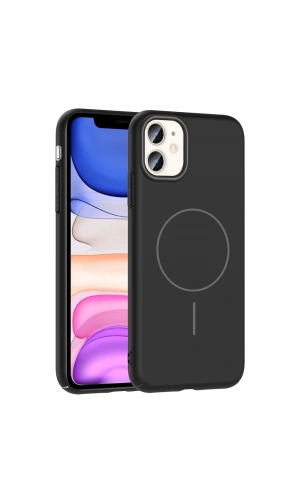 Apple iPhone 11 Kılıf M-safe Şarj Özellikli Zore Ruby Sert Kapak