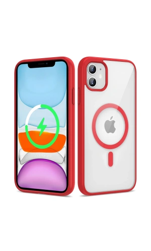 Apple iPhone 11 Kılıf M-safe Wireless Şarj Özellikli Silikon Zore Ege Kapak