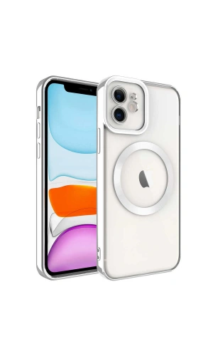 Apple iPhone 11 Kılıf M-safe Wireless Şarj Özellikli Zore Setro Silikon