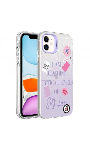Apple iPhone 11 Kılıf Mermer Desenli Zore Marbello Kapak