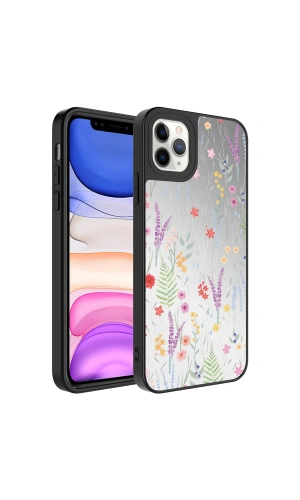 Apple iPhone 11 Pro Max Kılıf Aynalı Desenli Kamera Korumalı Parlak Zore Mirror Kapak