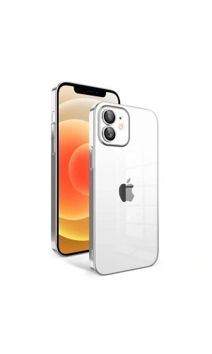 Apple iPhone 12 Kılıf Kamera Korumalı Renkli Çerçeveli Zore Garaj Kapak