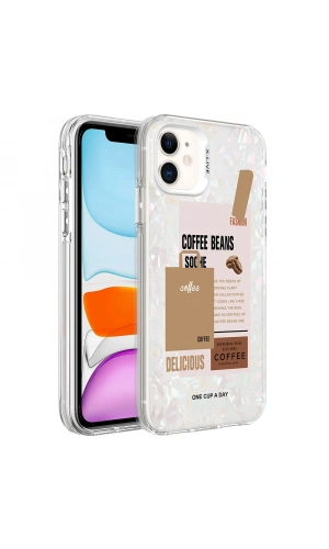 Apple iPhone 12 Kılıf Mermer Desenli Zore Marbello Kapak