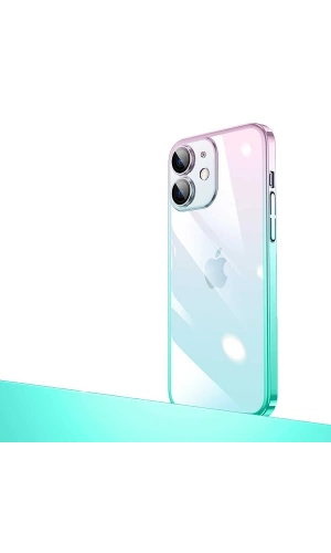 Apple iPhone 12 Kılıf Parlak Renk Geçişli Kamera Korumalı Zore Senkron Kapak