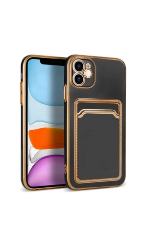 Apple iPhone 12 Kılıf Zore Bark Kartlıklı Kapak