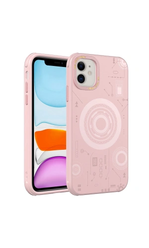 Apple iPhone 12 Kılıf Zore Wireless Şarj Özellikli Desenli Hot Kapak
