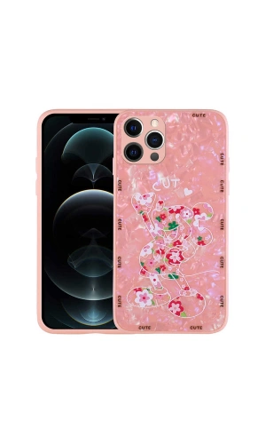 Apple iPhone 12 Pro Kılıf Desenli Sert Silikon Zore Mumila Kapak