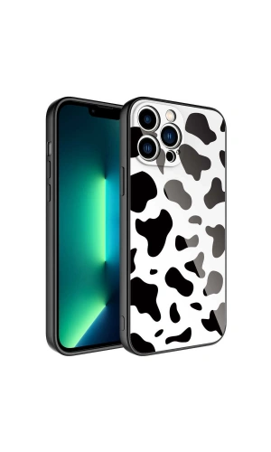 Apple iPhone 12 Pro Kılıf Kamera Korumalı Desenli Sert Silikon Zore Epoksi Kapak