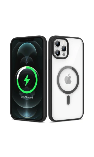 Apple iPhone 12 Pro Kılıf M-safe Wireless Şarj Özellikli Silikon Zore Ege Kapak