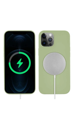 Apple iPhone 12 Pro Kılıf Zore Silksafe Wireless Kapak