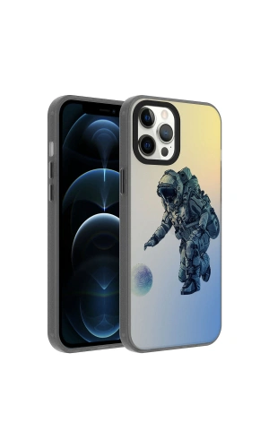Apple iPhone 12 Pro Max Kılıf Desenli Zore Dragon Sert Kapak
