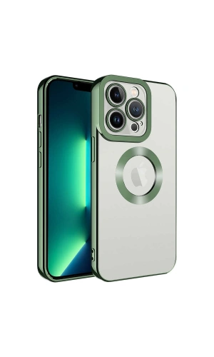 Apple iPhone 12 Pro Max Kılıf Kamera Korumalı Logo Gösteren Zore Omega Kapak