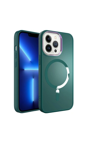 Apple iPhone 12 Pro Max Kılıf M-safe Wireless Şarj Özellikli Zore Stil Kapak