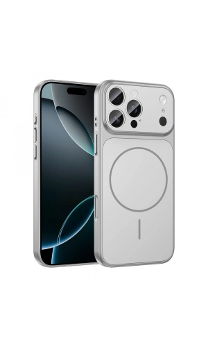 Apple iPhone 12 Pro Max Kılıf Zore M-Safe Şarj Özellikli Kamera Korumalı Formen Kapak