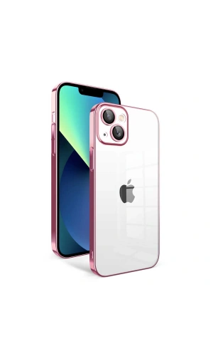 Apple iPhone 13 Kılıf Kamera Korumalı Renkli Çerçeveli Zore Garaj Kapak