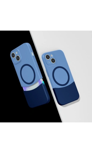 Apple iPhone 13 Kılıf M-Safe Şarj Özellikli Mıknatıslı Zore Duble Kapak
