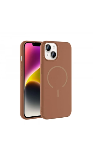 Apple iPhone 13 Kılıf M-safe Şarj Özellikli Zore Meta Kapak