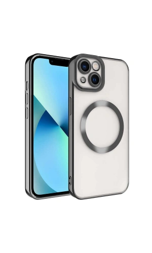 Apple iPhone 13 Kılıf M-safe Wireless Şarj Özellikli Zore Setro Silikon