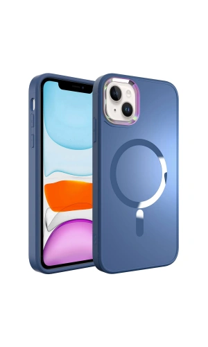 Apple iPhone 13 Kılıf M-safe Wireless Şarj Özellikli Zore Stil Kapak