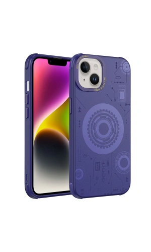 Apple iPhone 13 Kılıf Zore Wireless Şarj Özellikli Desenli Hot Kapak