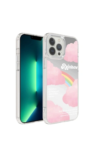 Apple iPhone 13 Pro Kılıf Airbagli Parlak Tasarımlı Zore Mimbo Kapak