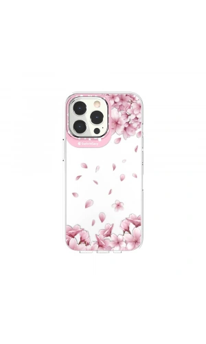 Apple iPhone 13 Pro Kılıf Çift IMD Baskılı Lisanslı Switcheasy Artist Sakura Kapak