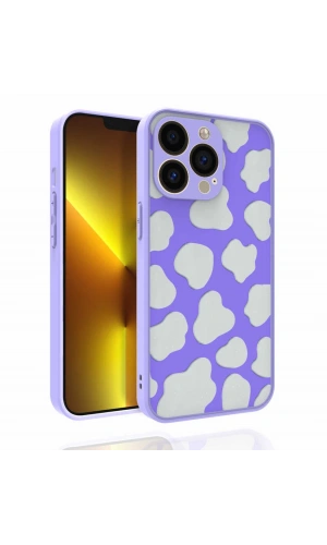 Apple iPhone 13 Pro Kılıf Desenli Kamera Korumalı Parlak Zore Nora Kapak