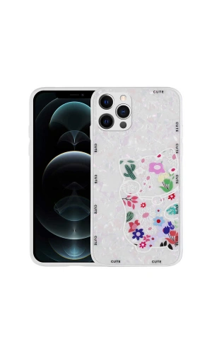 Apple iPhone 13 Pro Kılıf Desenli Sert Silikon Zore Mumila Kapak