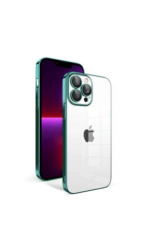 Apple iPhone 13 Pro Kılıf Kamera Korumalı Renkli Çerçeveli Zore Garaj Kapak