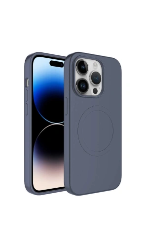 Apple iPhone 13 Pro Kılıf M-safe Wireless Şarj Özellikli Pastel Renk Silikon Zore Plas Kapak