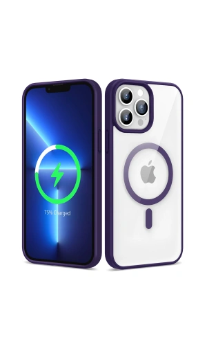 Apple iPhone 13 Pro Kılıf M-safe Wireless Şarj Özellikli Silikon Zore Ege Kapak