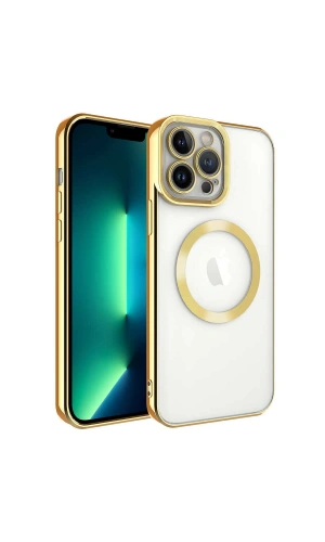 Apple iPhone 13 Pro Kılıf M-safe Wireless Şarj Özellikli Zore Setro Silikon