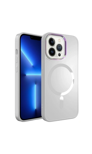Apple iPhone 13 Pro Kılıf M-safe Wireless Şarj Özellikli Zore Stil Kapak