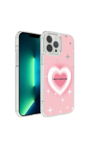 Apple iPhone 13 Pro Max Kılıf Airbagli Parlak Tasarımlı Zore Mimbo Kapak