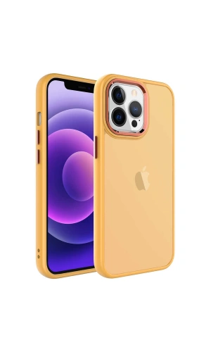 Apple iPhone 13 Pro Max Kılıf Buzlu Sert PC Zore May Kapak