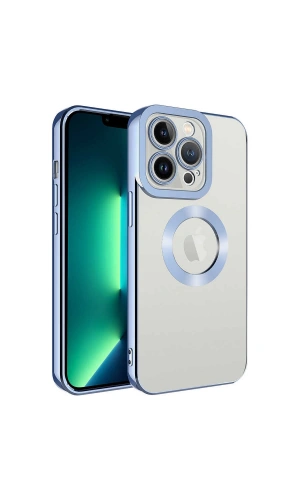 Apple iPhone 13 Pro Max Kılıf Kamera Korumalı Logo Gösteren Zore Omega Kapak