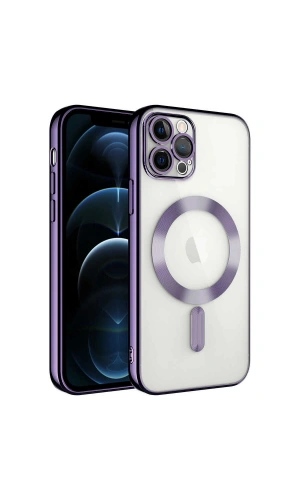 Apple iPhone 13 Pro Max Kılıf Kamera Korumalı M-safe Wireless Şarj Özellikli Zore Demre Kapak