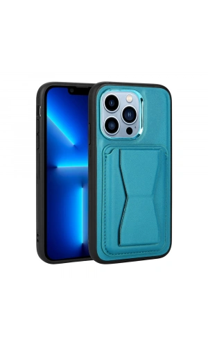 Apple iPhone 13 Pro Max Kılıf Kartlıklı Standlı ​Pu Deri Zore Memo Kapak