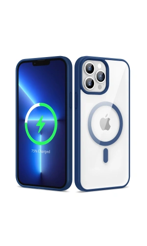 Apple iPhone 13 Pro Max Kılıf M-safe Wireless Şarj Özellikli Silikon Zore Ege Kapak