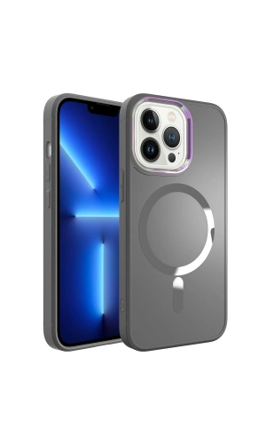 Apple iPhone 13 Pro Max Kılıf M-safe Wireless Şarj Özellikli Zore Stil Kapak