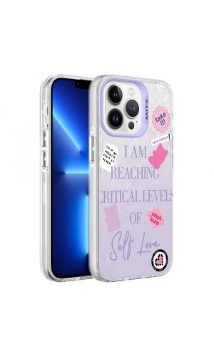 Apple iPhone 13 Pro Max Kılıf Mermer Desenli Zore Marbello Kapak