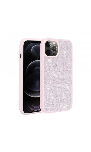 Apple iPhone 13 Pro Max Kılıf Parlak Taşlı Tasarım Zore Ston Kapak