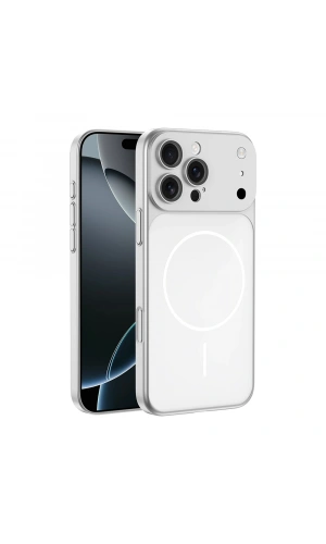 Apple iPhone 13 Pro Max Kılıf Zore M-Safe Şarj Özellikli Kamera Korumalı Spark Kapak