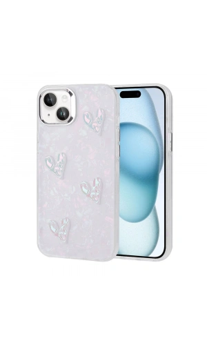 Apple iPhone 14 Kılıf Kabartma Figürlü Parlak Zore Eralli Silikon Kapak