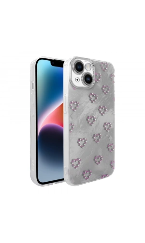 Apple iPhone 14 Kılıf Kamera Korumalı Figürlü Zore Ponti Silikon Kapak