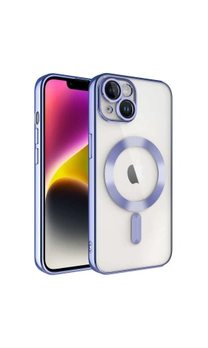 Apple iPhone 14 Kılıf Kamera Korumalı M-safe Wireless Şarj Özellikli Zore Demre Kapak