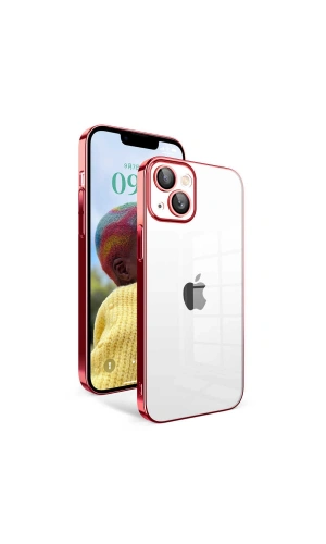 Apple iPhone 14 Kılıf Kamera Korumalı Renkli Çerçeveli Zore Garaj Kapak